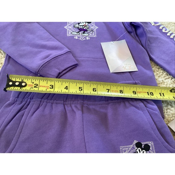 Disneys 100Th Anniversary Mickey Mouse Kids Sweat Suit Size 4 T New With Tags - Picture 5 of 8